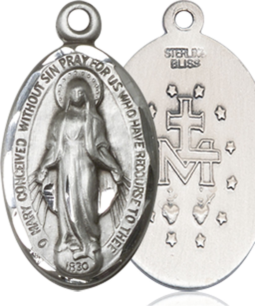 Sterling Silver Miraculous Medal - With Box