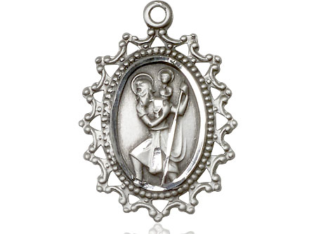 Sterling Silver Saint Christopher Medal