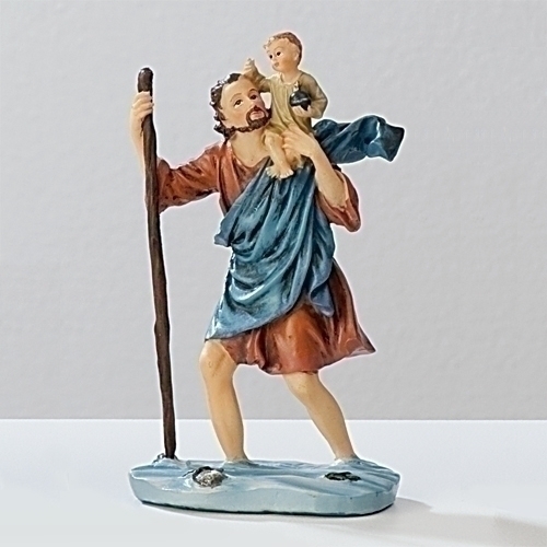 4.25&quot;H St Christopher Figure