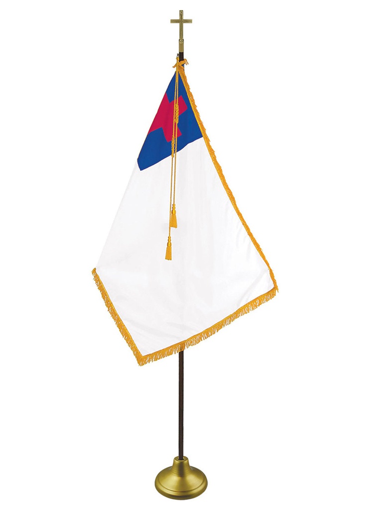 Christian Indoor/Parade Flag with Pole Hem (Sleeved Flag) 3' x 5'