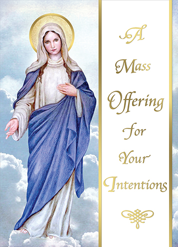 &quot;For Your Intentions&quot; Living Mass Cards