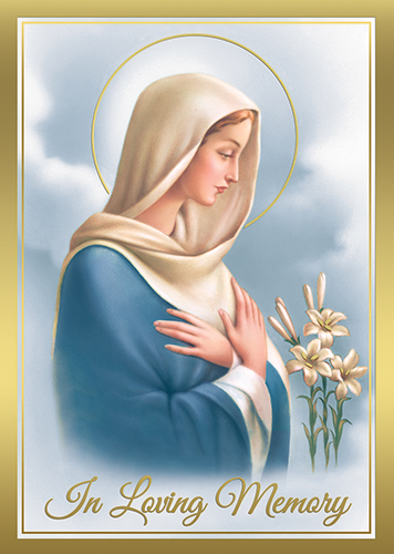 "In Loving Memory" Deceased Mass Cards