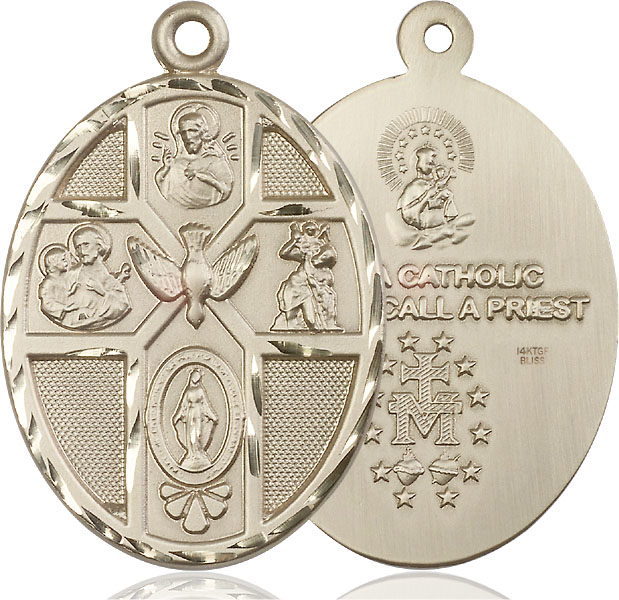 14kt Gold Filled 5-Way Holy Spirit Medal