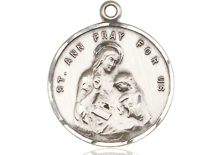 Sterling Silver Saint Ann Medal