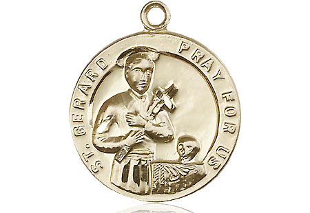 14kt Gold Filled Saint Gerard Medal