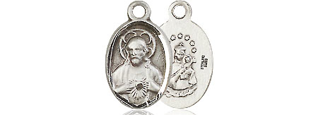 Sterling Silver Scapular Medal