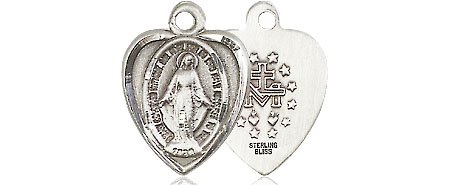 Sterling Silver Miraculous Medal - With Box