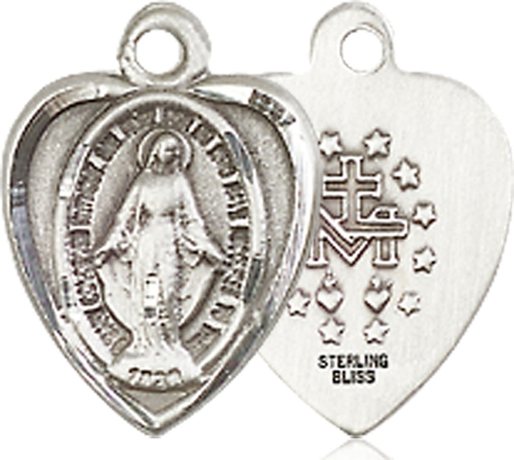 Sterling Silver Miraculous Medal - With Box