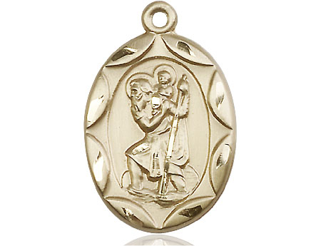 14kt Gold Filled Saint Christopher Medal