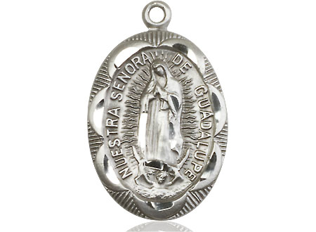 Sterling Silver Our Lady of Guadalupe Medal