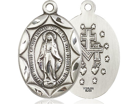 Sterling Silver Miraculous Medal - With Box