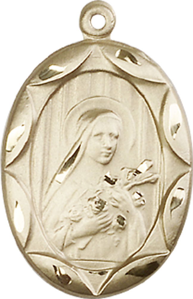 14kt Gold Filled Saint Theresa Medal