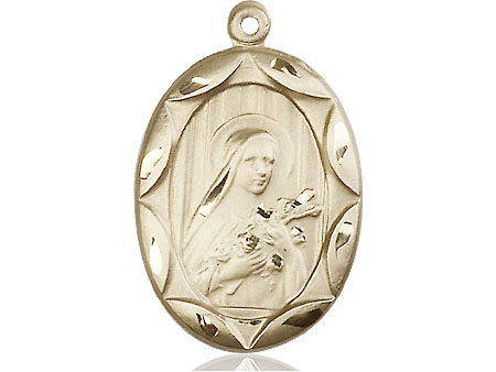 14kt Gold Filled Saint Theresa Medal