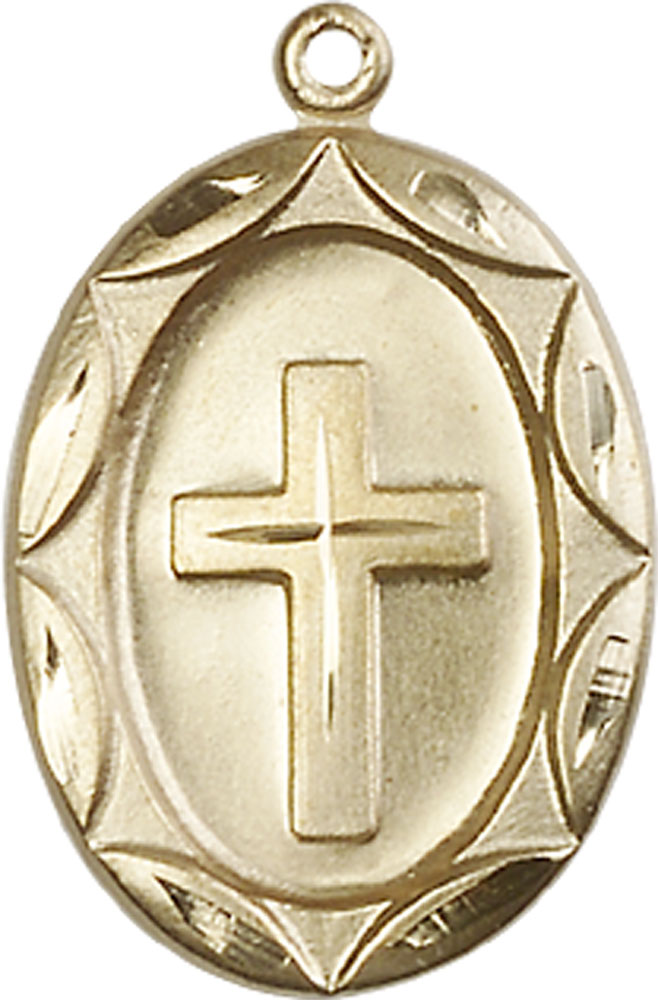 14kt Gold Filled Cross Medal