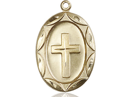 14kt Gold Filled Cross Medal