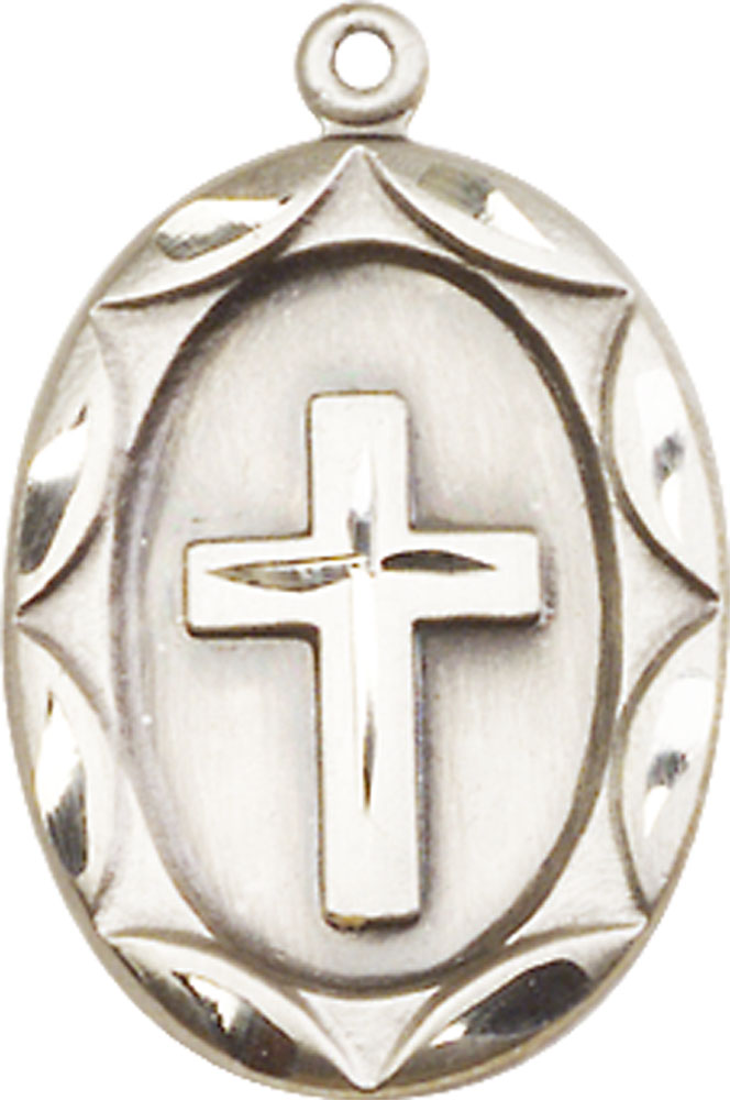 Sterling Silver Cross Medal