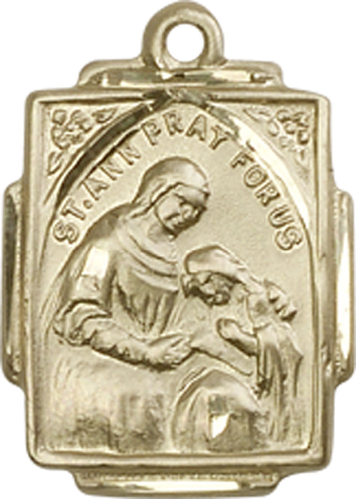 14kt Gold Filled Saint Ann Medal