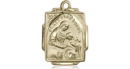 14kt Gold Filled Saint Ann Medal