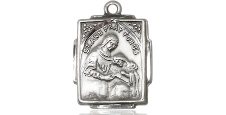 Sterling Silver Saint Ann Medal