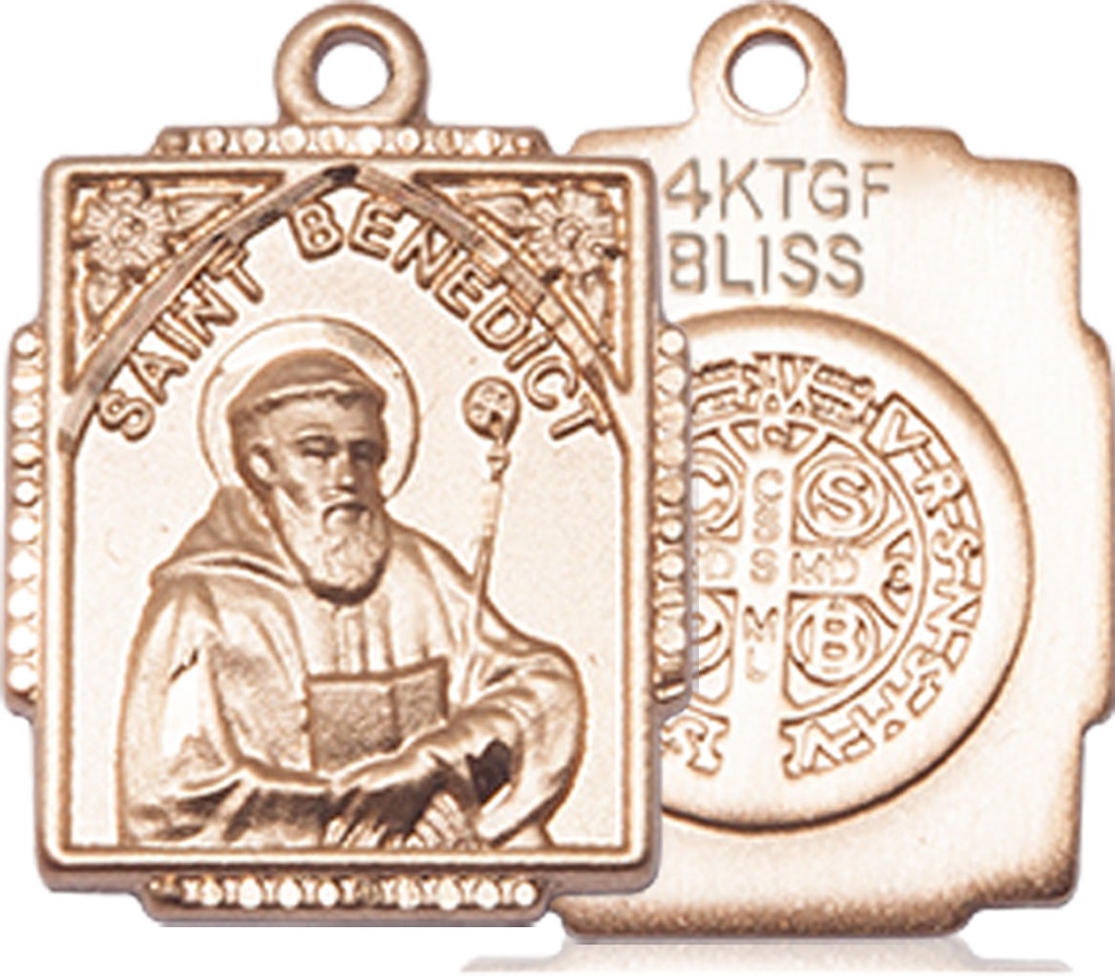 14kt Gold Filled Saint Benedict Medal