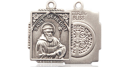 Sterling Silver Saint Benedict Medal