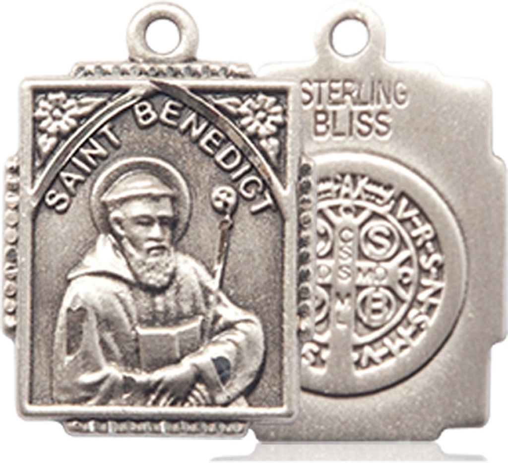 Sterling Silver Saint Benedict Medal