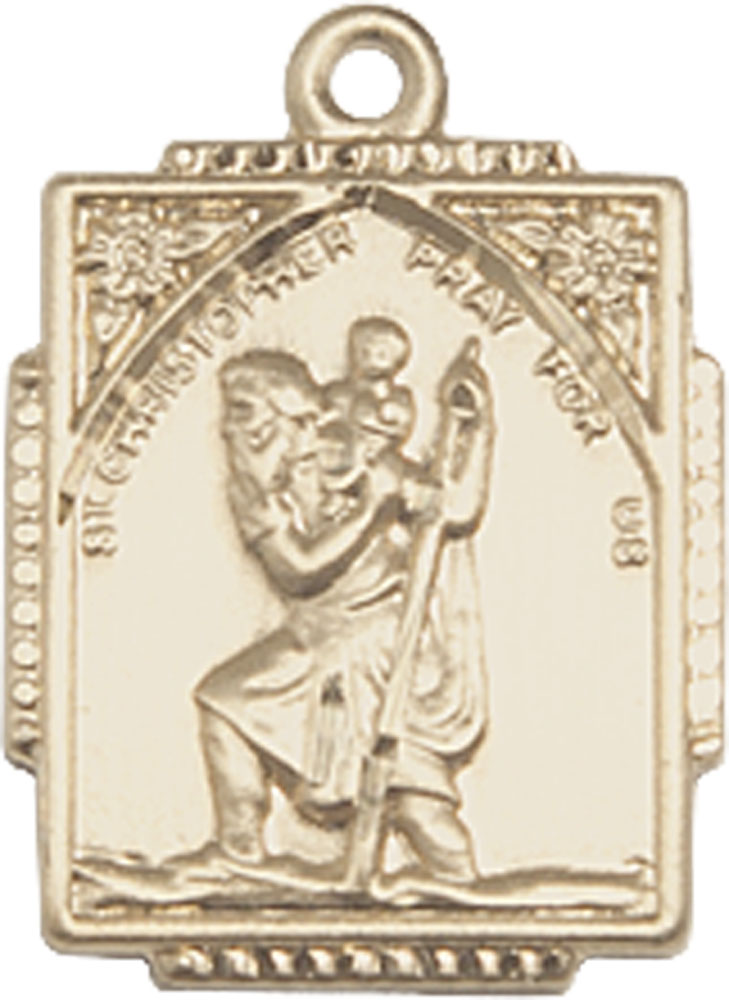 14kt Gold Filled Saint Christopher Medal