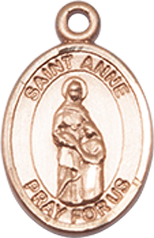 14kt Gold Saint Anne Medal