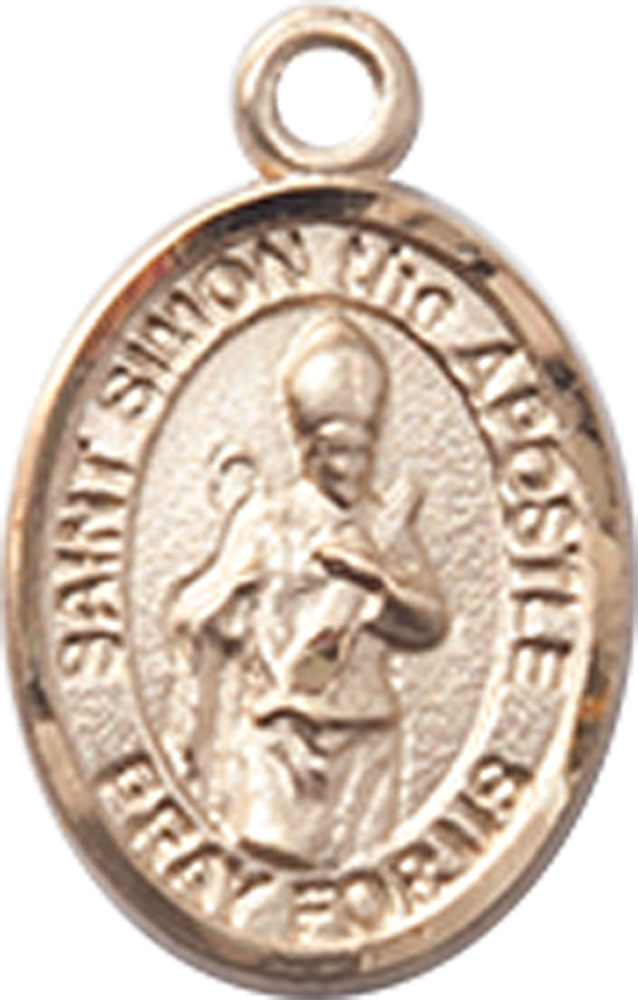 14kt Gold Saint Simon Medal