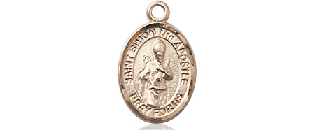 14kt Gold Saint Simon Medal