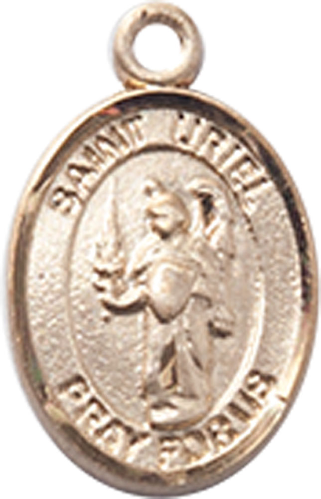 14kt Gold Saint Uriel the Archangel Medal