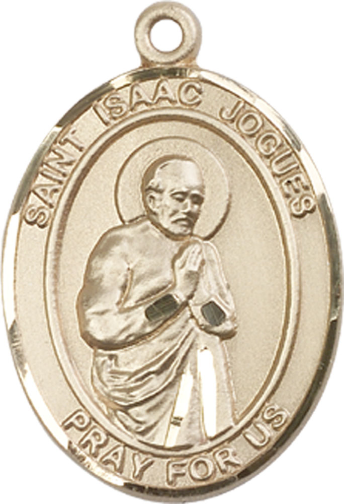 14kt Gold Saint Isaac Jogues Medal