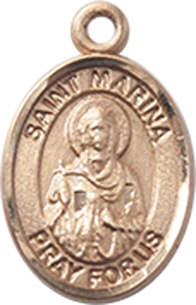 14kt Gold Saint Marina Medal