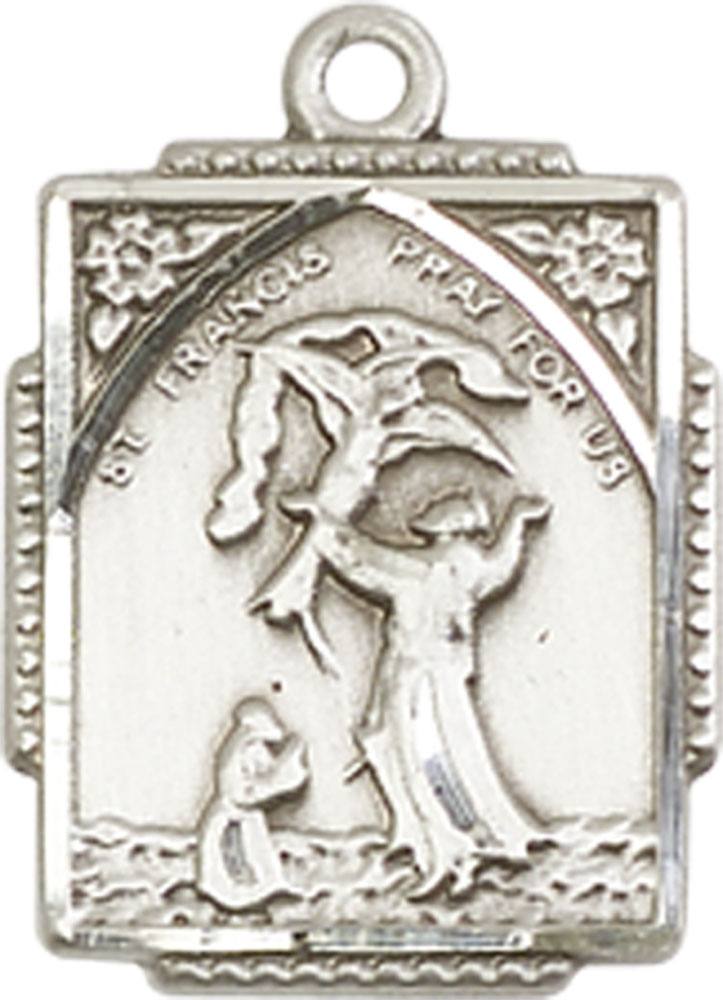 Sterling Silver Saint Francis of Assisi Medal