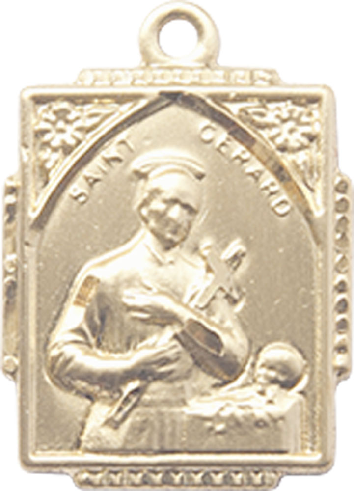 14kt Gold Filled Saint Gerard Medal