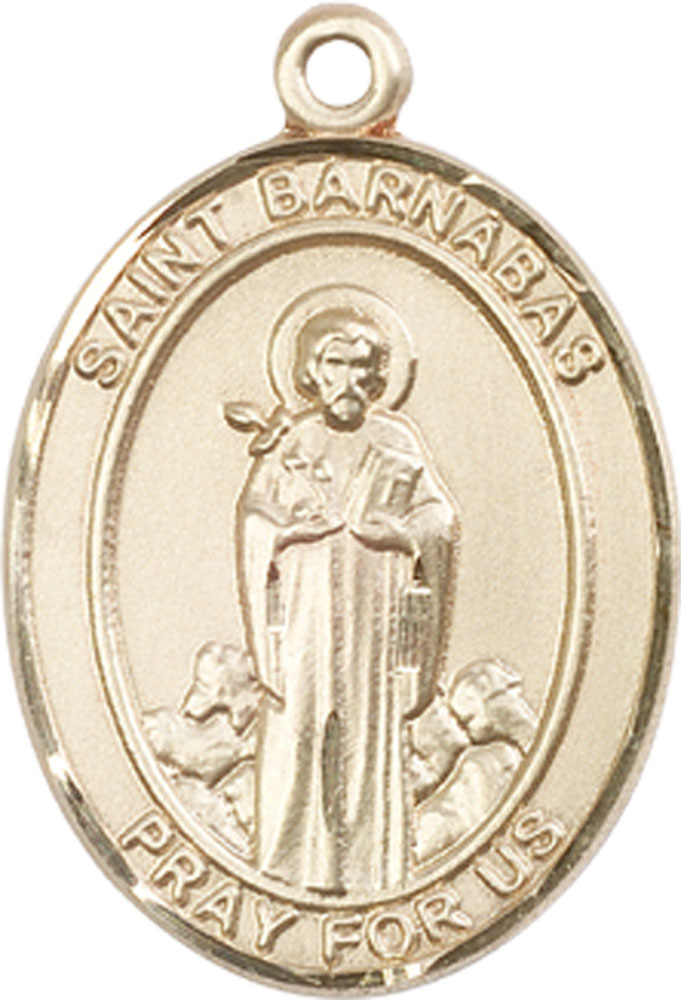 14kt Gold Saint Barnabas Medal