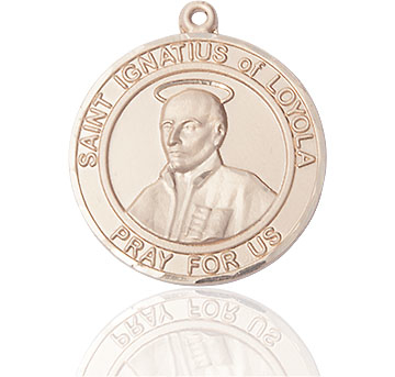 14kt Gold Saint Ignatius of Loyola Medal