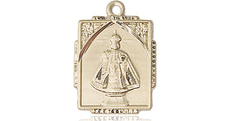 14kt Gold Filled Infant of Prague Medal