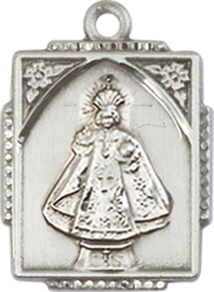 Sterling Silver Infant of Prague Medal