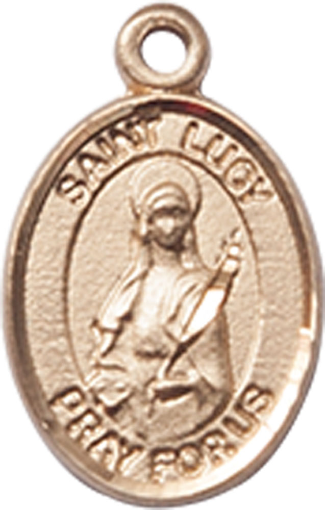 14kt Gold Saint Lucy Medal