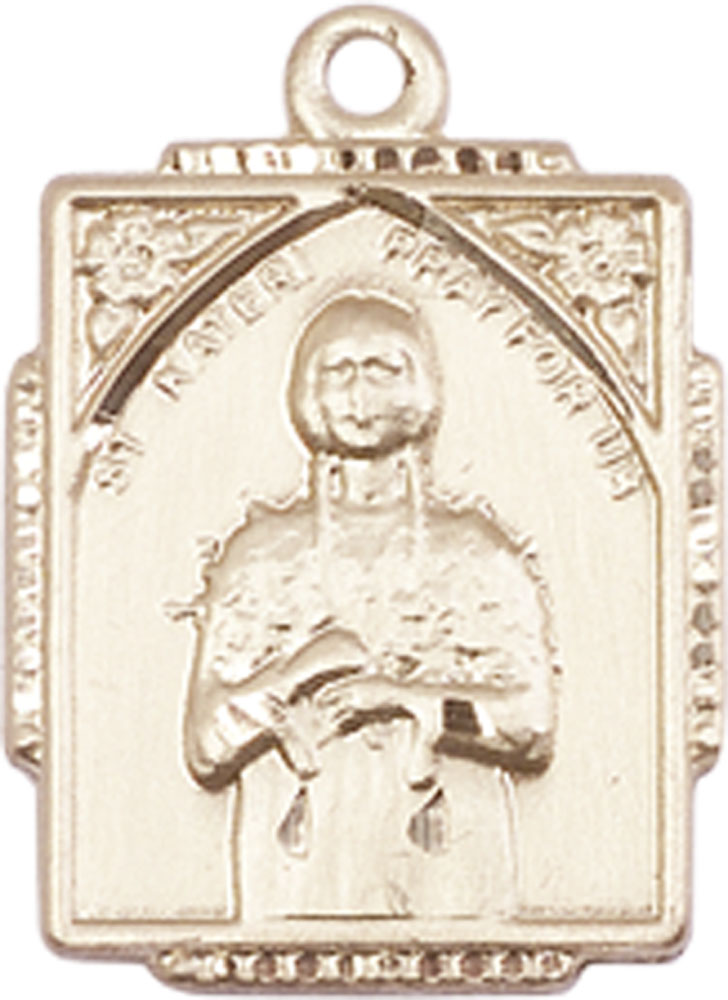 14kt Gold Filled Saint Kateri Tekakwitha Medal