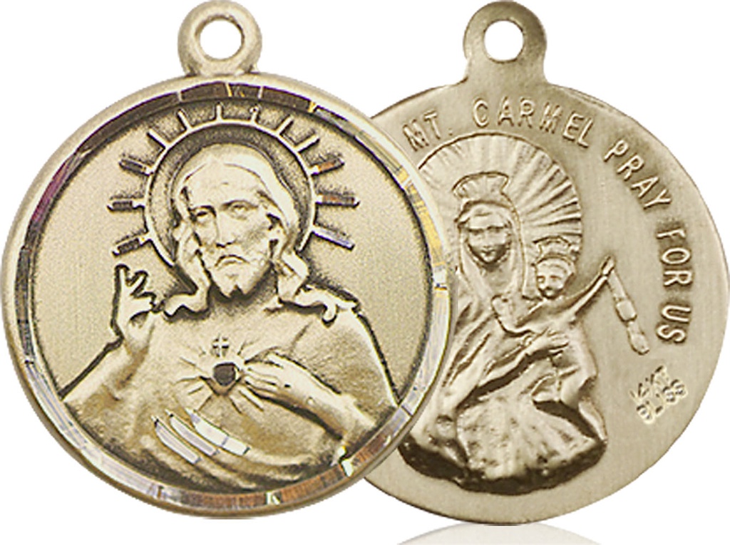 14kt Gold Scapular Medal