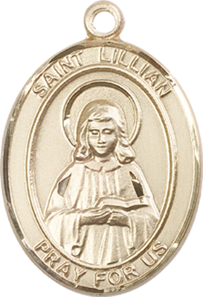 14kt Gold Saint Lillian Medal