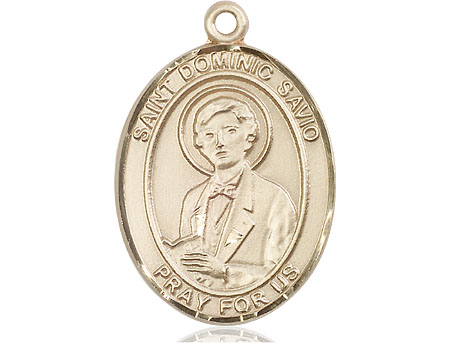 14kt Gold Saint Dominic Savio Medal