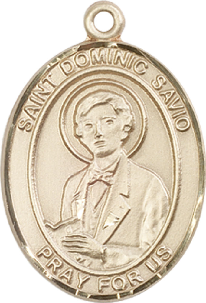 14kt Gold Saint Dominic Savio Medal