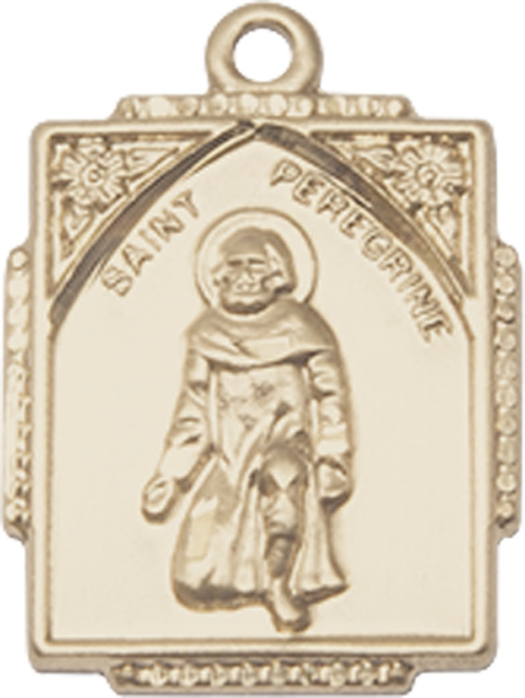 14kt Gold Filled Saint Peregrine Medal