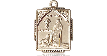 14kt Gold Filled Saint Roch Medal