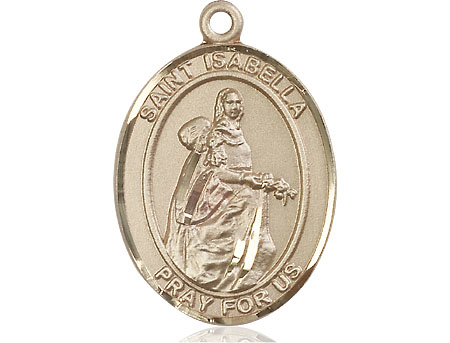 14kt Gold Saint Isabella of Portugal Medal