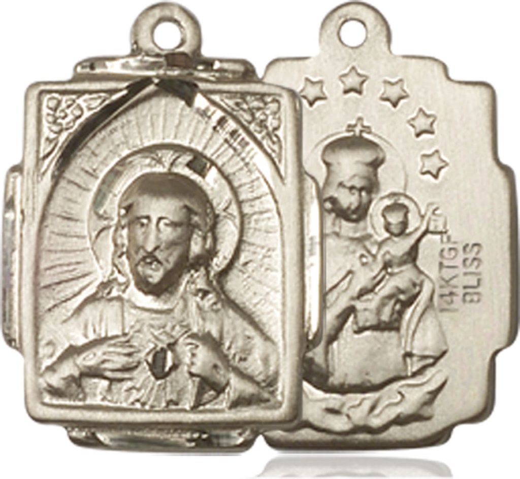 14kt Gold Filled Scapular Medal