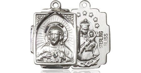 Sterling Silver Scapular Medal